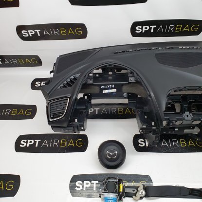 MAZDA 3 LIFT ARMATURENBRETT AIRBAG KIT SICHERHEITSGURTE 2