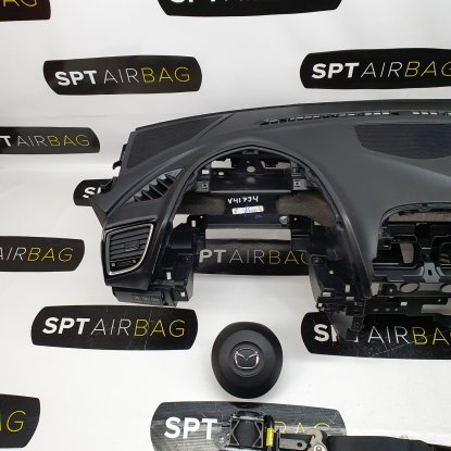 MAZDA 3 DASHBOARD AIRBAG KIT SEAT BELTS 2