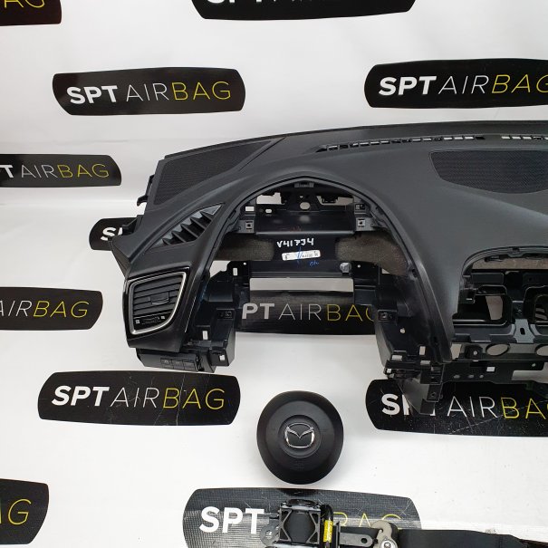 MAZDA 3 CRUSCOTTO AIRBAG SET CINTURE DI...