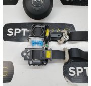 MAZDA 3 CRUSCOTTO AIRBAG SET CINTURE DI SICUREZZA PRETENSIONATORI
