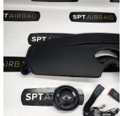 MINI MINI R56 KONSOLA DESKA ROZDZIELCZA AIRBAG PODUSZKI NAPINACZE