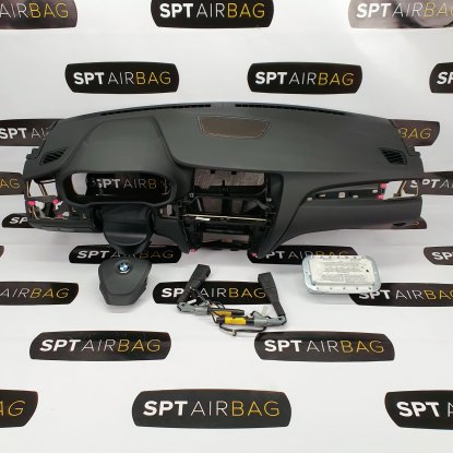 F25 ARMATURENBRETT AIRBAG KIT GURTSTRAFFERN