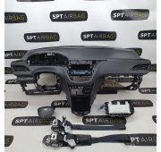 208 2008 ARMATURENBRETT AIRBAG KIT SICHERHEITSGURTE