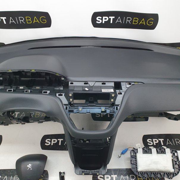 208 2008 DASHBOARD AIRBAG KIT SEAT BELTS