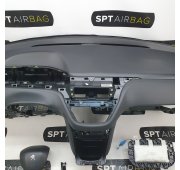 208 2008 ARMATURENBRETT AIRBAG KIT SICHERHEITSGURTE
