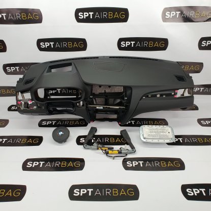 F25 ARMATURENBRETT HEAD UP AIRBAG KIT GURTSTRAFFERN