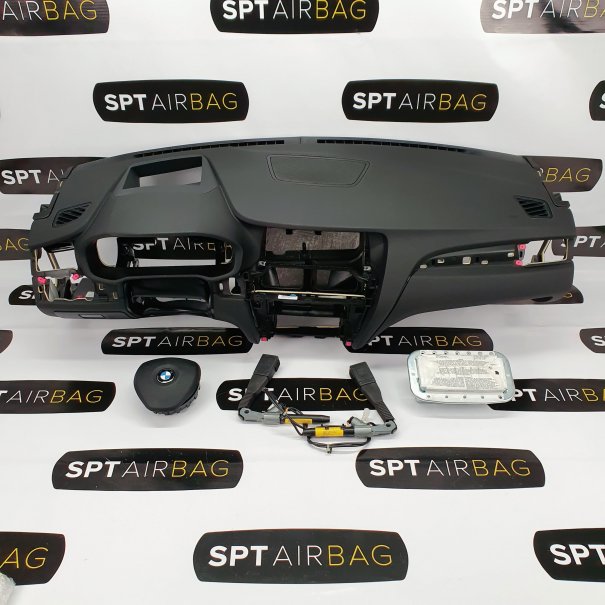 F25 ARMATURENBRETT HEAD UP AIRBAG KIT GURTSTRAFFERN