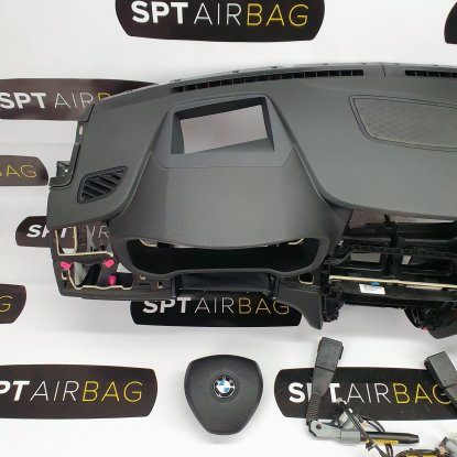 F25 DASHBOARD HEAD UP AIRBAG KIT TENSIONERS 2