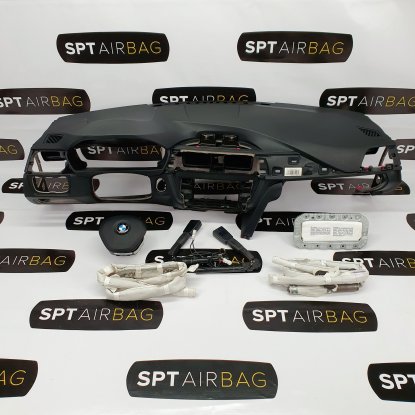 F30 F31 F34 ARMATURENBRETT AIRBAG KIT GURTSTRAFFERN LUFTVORHÄNGE