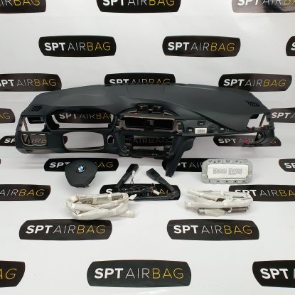 F30 F31 F34 ARMATURENBRETT AIRBAG KIT GURTSTRAFFERN LUFTVORHÄNGE