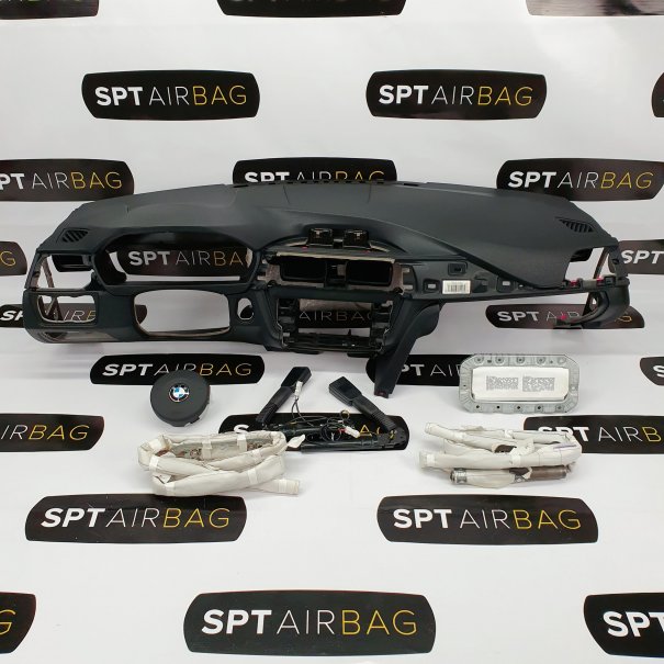 F30 F31 F34 ARMATURENBRETT AIRBAG KIT GURTSTRAFFERN LUFTVORHÄNGE