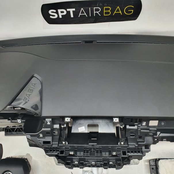 FABIA IV 4 DASHBOARD AIRBAG KIT SET BELTS CURTAINS