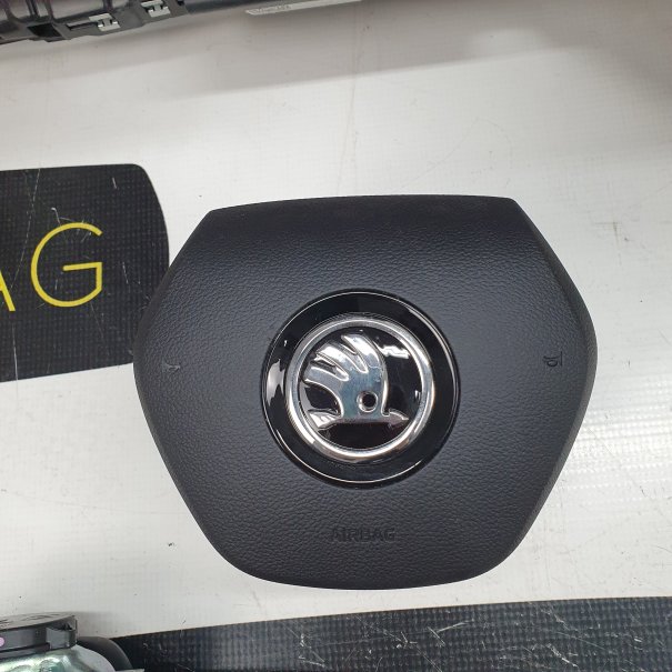 FABIA IV 4 DASHBOARD AIRBAG KIT SET BELTS CURTAINS