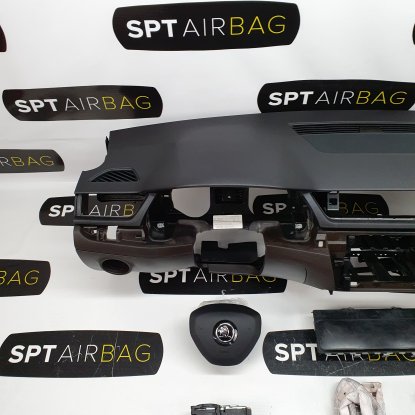 SUPERB III 3 DASHBOARD AIRBAG KIT SEAT BELTS CURTAINS 2