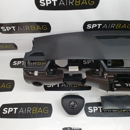 SUPERB III 3 CONSOLE DASHBOARD AIRBAG CUSHIONS BELTS 2