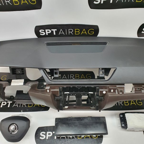 SUPERB III 3 CRUSCOTTO AIRBAG SET CINTURE DI...