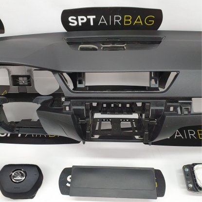 SUPERB III 3 CONSOLE DASHBOARD AIRBAG CUSHIONS BELTS 2