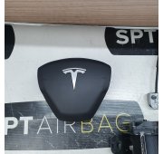 TESLA MODEL 3 KONSOLE ARMATURENBRETT AIRBAGS SICHERHEITSGURTE GURTSTRAFFER