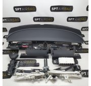 TESLA MODEL 3 KONSOLE ARMATURENBRETT AIRBAGS SICHERHEITSGURTE GURTSTRAFFER LUFTSCHLEIER