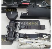 TESLA MODEL 3 CONSOLA SALPICADERO AIRBAGS CINTURONES DE SEGURIDAD PRETENSORES CORTINAS DE AIRE