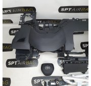 COROLLA E21 FACELIFT  CONSOLA SALPICADERO TABLERO DE INSTRUMENTOS AIRBAG CONJUNTO CINTURONES DE SEGURIDAD