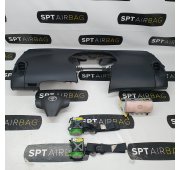 YARIS II 2 CONSOLE ARMATURENBRETT AIRBAG KIT SICHERHEITSGURTE