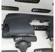 YARIS II 2 CONSOLE ARMATURENBRETT AIRBAG KIT SICHERHEITSGURTE