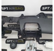 YARIS IV 4 CONSOLA DASHBOARD AIRBAG KIT SET BELTS CURTAINS