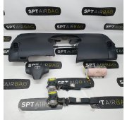 YARIS II 2 CONSOLE DASHBOARD AIRBAG SET VEILIGHEIDSRIEMEN