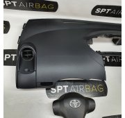 YARIS II 2 CONSOLE DASHBOARD AIRBAG SET VEILIGHEIDSRIEMEN