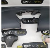 YARIS II 2 CONSOLE CRUSCOTTO AIRBAG SET CINTURE DI SICUREZZA