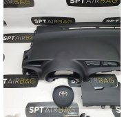 YARIS III 3 CONSOLE DASHBOARD AIRBAG KIT SEAT BELTS