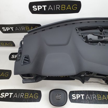 S60 V60 KONSOLA DESKA ROZDZIELCZA AIRBAG PASY 2