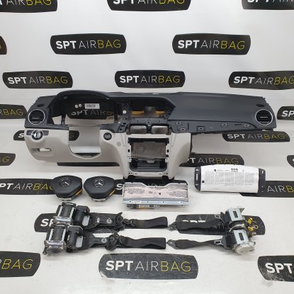 C KLASA W204 LIFT SALPICADERO TABLERO DE INSTRUMENTOS AIRBAG CONJUNTO CINTURONES DE SEGURIDAD