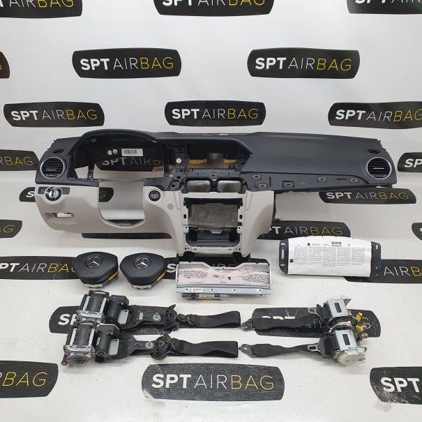 C KLASA W204 LIFT SALPICADERO TABLERO DE INSTRUMENTOS AIRBAG CONJUNTO CINTURONES DE SEGURIDAD