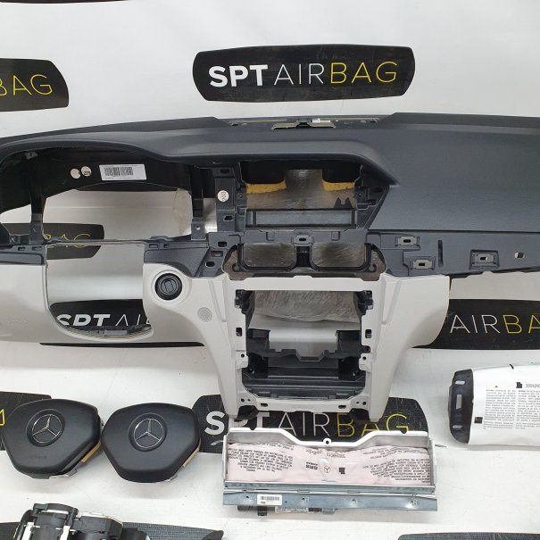 C KLASA W204 LIFT CRUSCOTTO AIRBAG SET CINTURE...