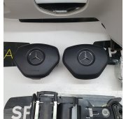 C KLASA W204 LIFT DASHBOARD AIRBAG KIT SEAT BELTS