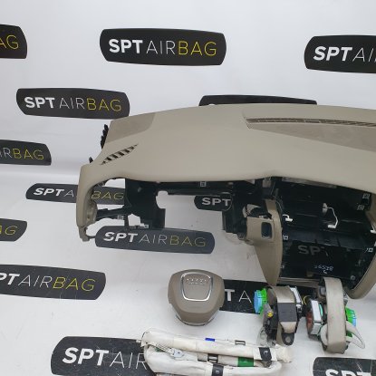 A4 B8 KONSOLA DESKA ROZDZIELCZA AIRBAG PODUSZKI PASY KURTYNY 2