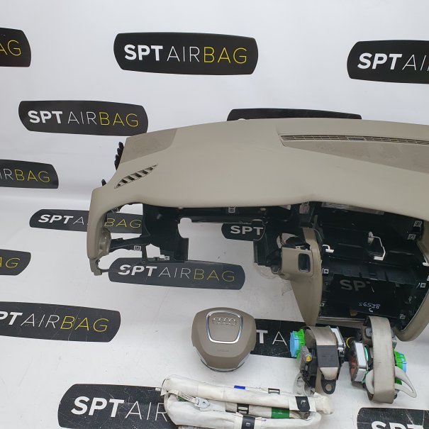 A4 B8 CRUSCOTTO AIRBAG SET CINTURE DI SICUREZZA...