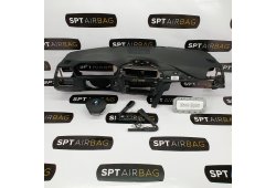 F30 F31 F34 FACELIFT ARMATURENBRETT NAHTGRAU AIRBAG KIT GURTSTRAFFERN