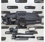 X1 F48 HEAD UP DASHBOARD AIRBAG SET VEILIGHEIDSRIEMEN