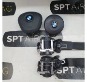 X1 F48 HEAD UP DASHBOARD AIRBAG SET VEILIGHEIDSRIEMEN