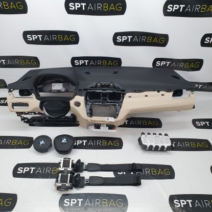 X1 F48 SALPICADERO TABLERO DE INSTRUMENTOS AIRBAG CONJUNTO CINTURONES DE SEGURIDAD