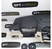 X1 F48 KONSOLA DESKA ROZDZIELCZA AIRBAG PODUSZKI PASY