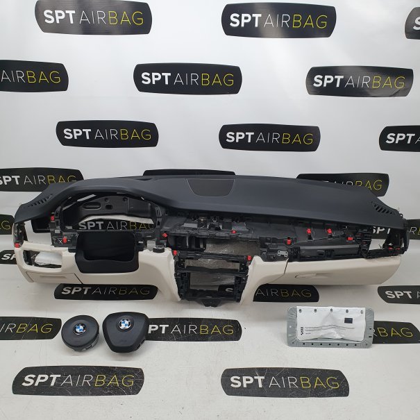 X5 F15 HEAD UP CRUSCOTTO AIRBAG SET CINTURE DI...