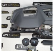 G05 G047 HEAD UP SALPICADERO TABLERO DE INSTRUMENTOS AIRBAG CONJUNTO CINTURONES DE SEGURIDAD