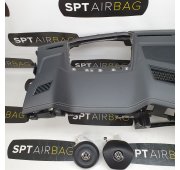 TOUAREG III 3 HEAD UP SALPICADERO TABLERO DE INSTRUMENTOS AIRBAG CONJUNTO CINTURONES DE SEGURIDAD