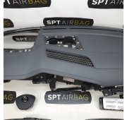 TOUAREG III 3 HEAD UP DASHBOARD AIRBAG SET VEILIGHEIDSRIEMEN