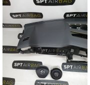 TOUAREG III 3 DASHBOARD AIRBAG SET VEILIGHEIDSRIEMEN