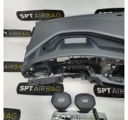 CADDY 2K7 ARMATURENBRETT AIRBAG KIT SICHERHEITSGURTE GURTSTRAFFER